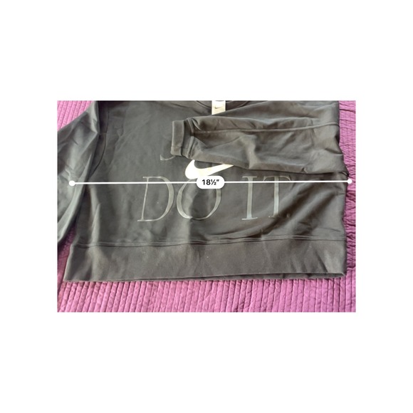 Nike Dri Fit Crewneck Sweatshirt Just Do It Logo Women's Size M - Picture 4 of 5